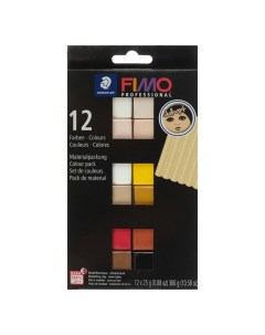 Полимерная глина запекаемая набор doll art 12 цветов по 25 г Fimo