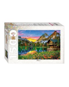 Пазл Озеро в Альпах 1500 элементов Step puzzle