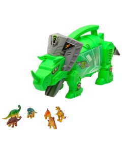 Набор игровой Динозавр 4 машины и фигурки Sima-land