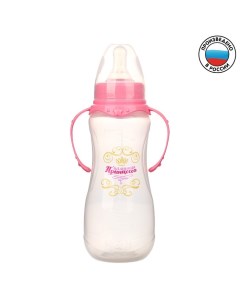 Бутылочка для кормления Принцесса 250 мл от 0 мес розовый Mum&baby