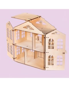 Кукольный домик конструктор Распашонка для средних кукол Кубиград