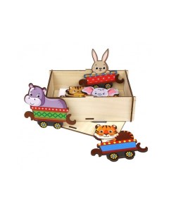 Игровой набор Хоровод Поезд с животными Woodland