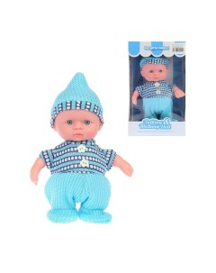 Кукла в синем костюмчике 20 см арт SY818 blue Наша игрушка