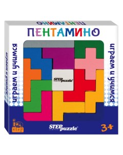 Развивающая игра из дерева IQ step Пентамино Step puzzle