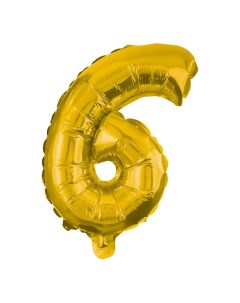Воздушный шар 6 Party Essentials из фольги золотой Procos