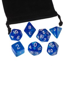 Кубики для ролевых игр нефритовый темно синий 273643 Stuff-pro