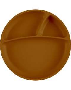 Тарелка с присоской для кормления Менажница Portions Woody Brown 0 Коричневый Minikoioi