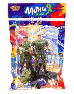 Набор игровой военный с 2 солдатиками и собакой МиниМаниЯ M7594 5 Yako toys