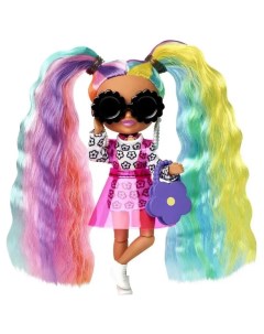 Кукла Extra Minis HHF82 с радужными хвостиками Barbie