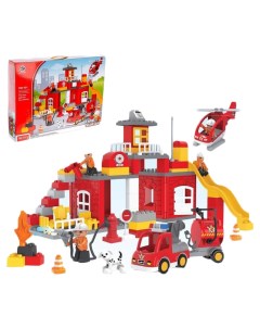 Конструктор Пожарная станция 90 деталей Kids home toys