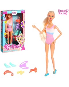 Кукла модель Ксения Олимпиада по плаванию шарнирная Happy valley