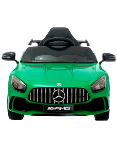 Электромобиль MERCEDES BENZ GT R AMG зеленый EVA колеса кожаное сидение Sima-land