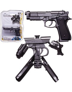 Пистолет игрушечный трансформер Junfa серебристо черный Junfa toys