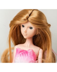 Волосы для кукол Волнистые с хвостиком размер маленький цвет 18 Sima-land