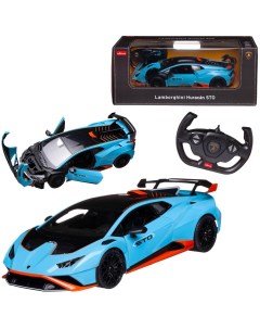 Машина р у 1 14 Lamborghini Huracan STO голубой 2 4G Rastar