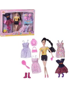 Кукла Junfa Atinil Гардероб модницы Дневная прогулка 28см WJ 21516 желтая Junfa toys