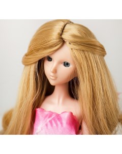 Волосы для кукол Волнистые с хвостиком размер маленький цвет 15 Sima-land