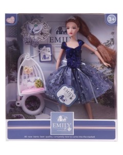 Кукла ABtoys Emily Синяя серия с подвесными качелями и аксессуарами 30см WJ 12663 Jiangsu holly everlasting inc.