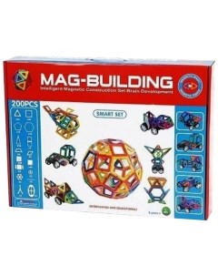 Магнитный конструктор Mag Building 200 деталей колеса и карусель Mag-building
