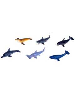 Набор морских животных Подводный мир 6 фигурок Sima-land
