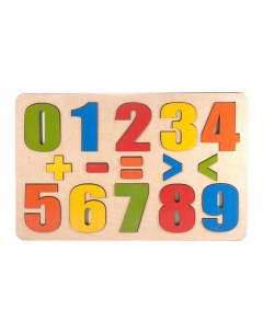 Деревянная игрушка для малышей Разноцветные цифры Тд бэмби