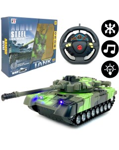 Радиоуправляемый боевой танк Tank 1 18 звук стрельбы подсветка Playsmart