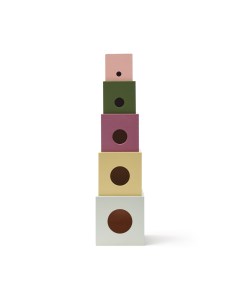 Деревянные кубики 5 элементов серия Edvin белый 1000451 Kid's concept