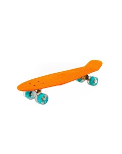 Скейтборд оранжевый с бирюзовыми колесами 66 см Полесье