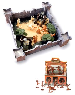 Игровой набор солдатиков Воины монастыря Шаолинь Крепость 1291 Биплант