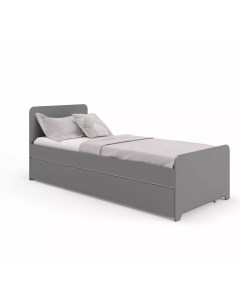 Кровать подростковая с выкатным спальным местом серая by Bono Grey Mr.doors