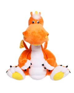 Мягкая игрушка Дракончик Гоша 55 см цвет оранжевый Princess love
