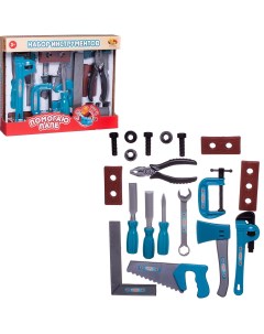Набор инструментов ABtoys Помогаю Папе с топором 16 предметов Junfa toys