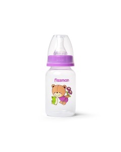 Бутылочка для кормления 120 мл пластик фиолетовая 6870 Fissman