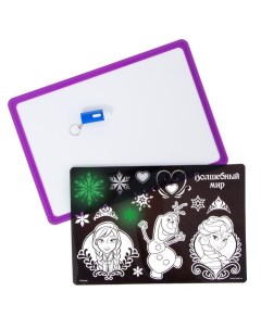 Набор для рисования в темноте планшет А4 Холодное сердце Анна Эльза цвет МИКС Disney