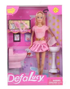 Кукла Ванная 9 предметов Defa lucy