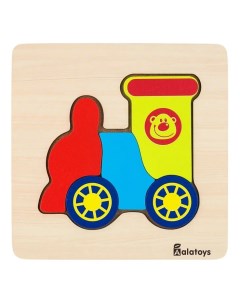 Пазл для малышей Паровозик развивающая деревянная игрушка монтессори Alatoys