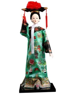 Кукла коллекционная Китаянка в национальном платье с бабочками 32х12 5х12 5 см Sima-land