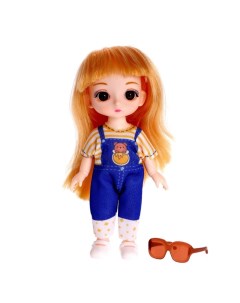 Кукла модная шарнирная Виктория с аксессуаром 15 см Nobrand