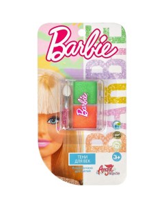 Тени для век цвет оранжевый зеленый Barbie 02 01 Angel like me