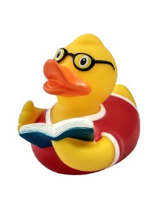 Игрушка для ванны сувенир Читатель уточка 1827 Funny ducks