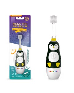 Электрическая зубная щетка Kids Sonic Пингвиненок Mega ten