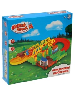 Железная дорога Весёлое путешествие работает от батареек Woow toys
