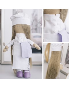Интерьерная кукла Повар Селена набор для шитья 5470961 Арт узор