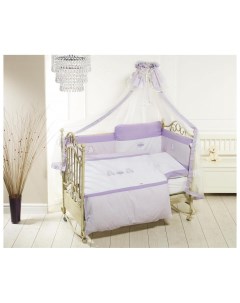 Комплект детского постельного белья Orsetti лонг Белый Фиолетовый Feretti