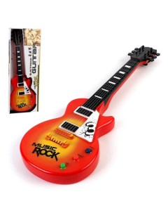 Музыкальная игрушка гитара Электро световые и звуковые эффекты работает от батареек Nobrand