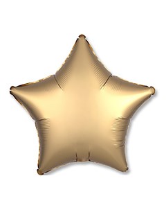 Шар фольгированный 19 Звезда сатин золотистый 1 шт 3605973 Anagram