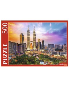 Пазл Малайзия Башни Петронас на закате 500 элементов Рыжий кот
