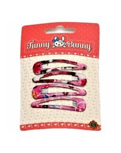 Заколки для волос детские Floral Mix 4 шт Funny bunny