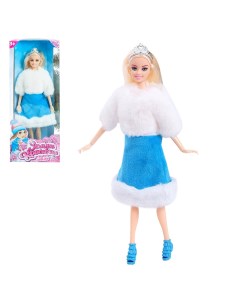 Кукла снегурочка шарнирная Зимняя красавица 4240006 Happy valley