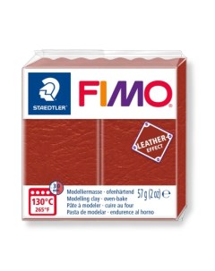 Глина полимерная Leather effect запекаемая 57 грамм ржавчина Fimo